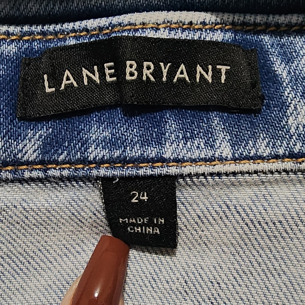 Lane Bryant Light Blue Jean Jacket - Picture 3 of 3
